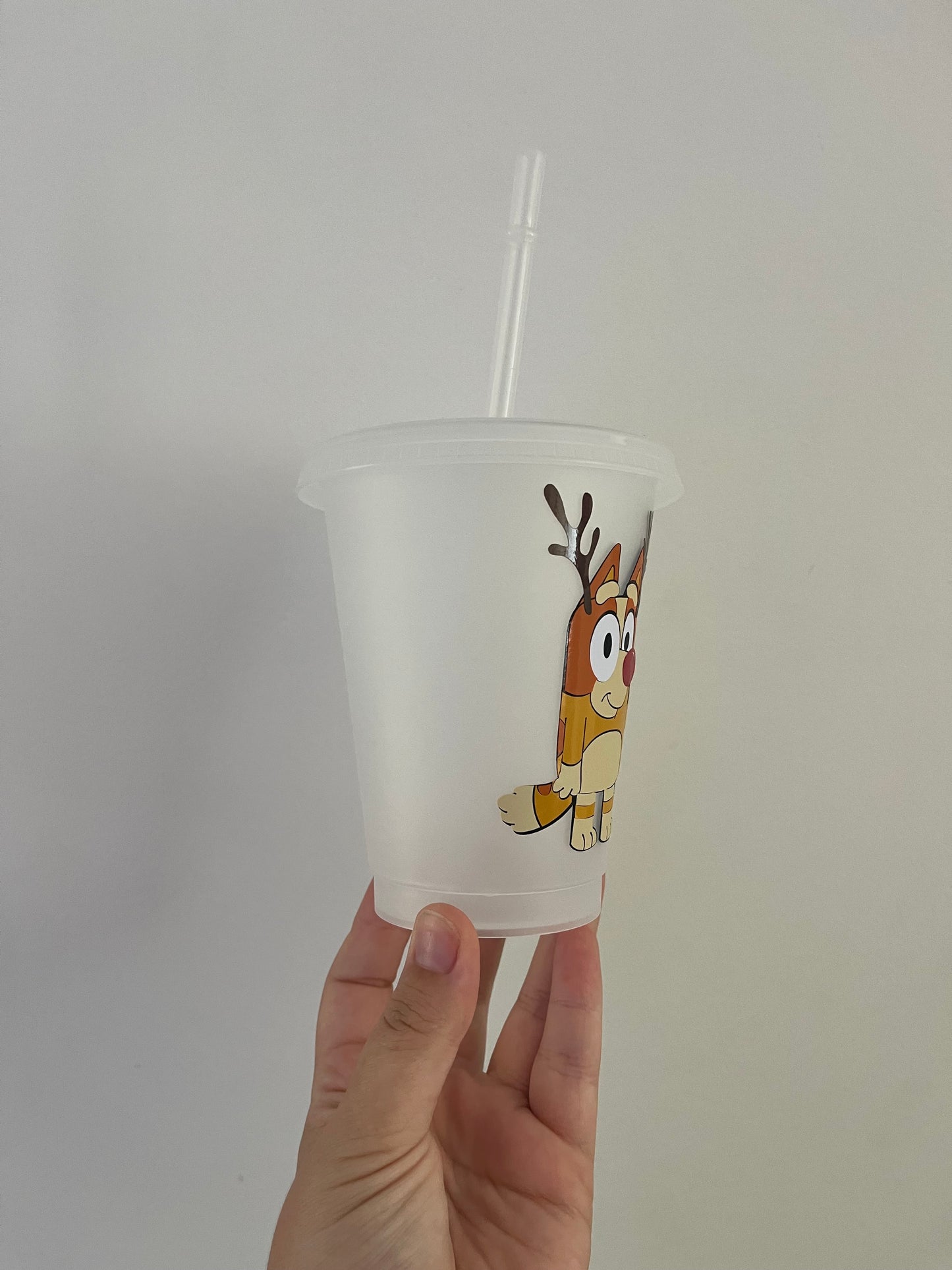 Character Reindeer Cold Cup Design/ Stocking filler