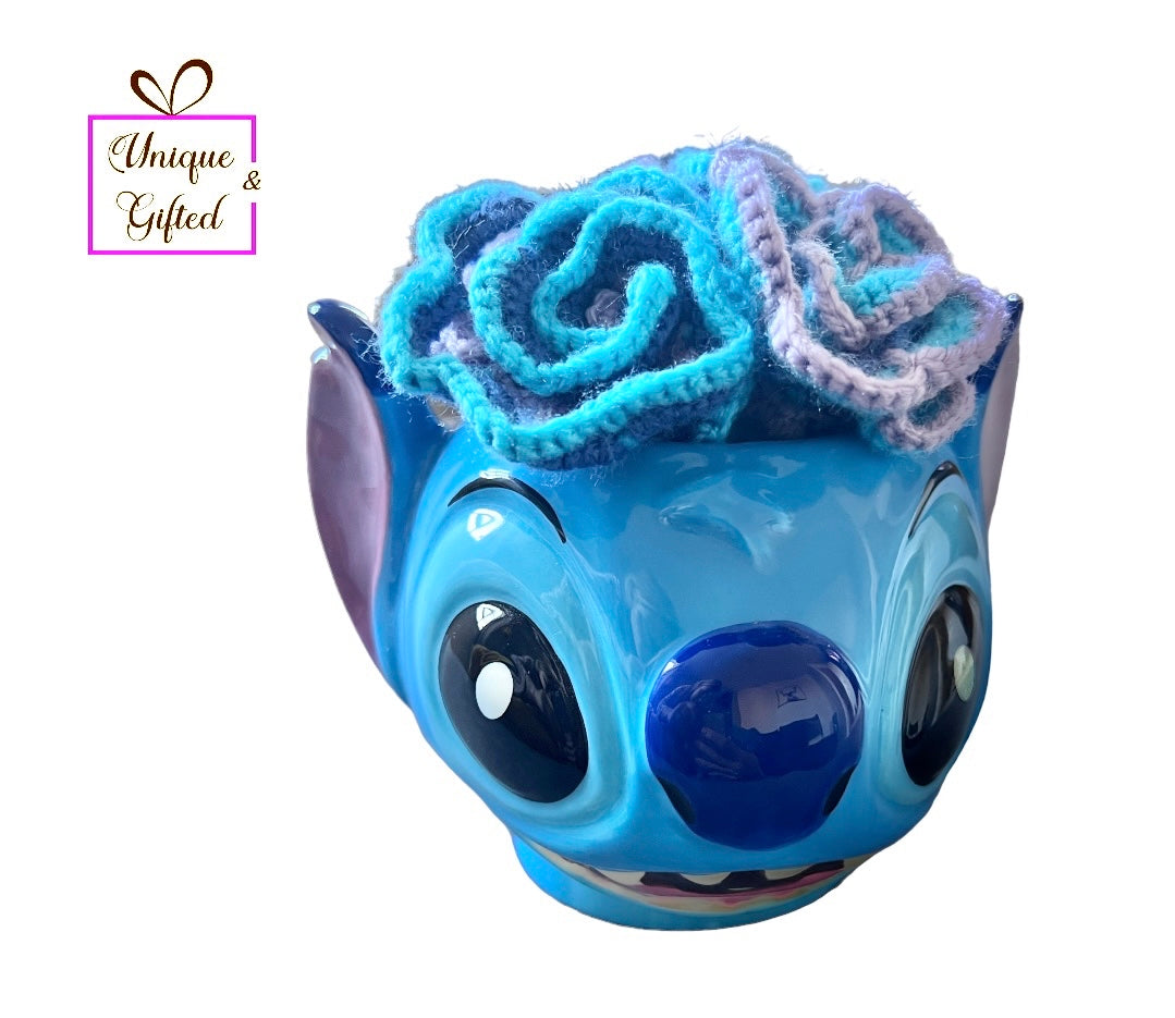 Stitch cup and coaster set
