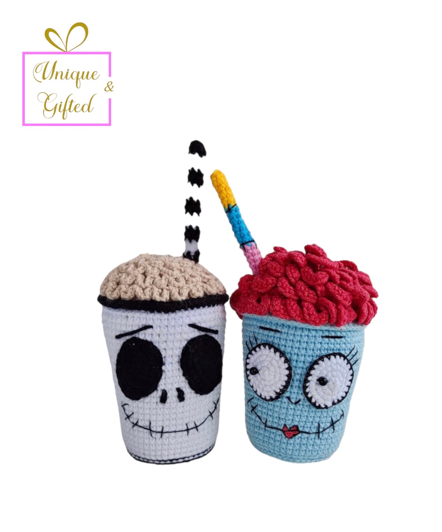 The nightmare before Christmas crochet cups