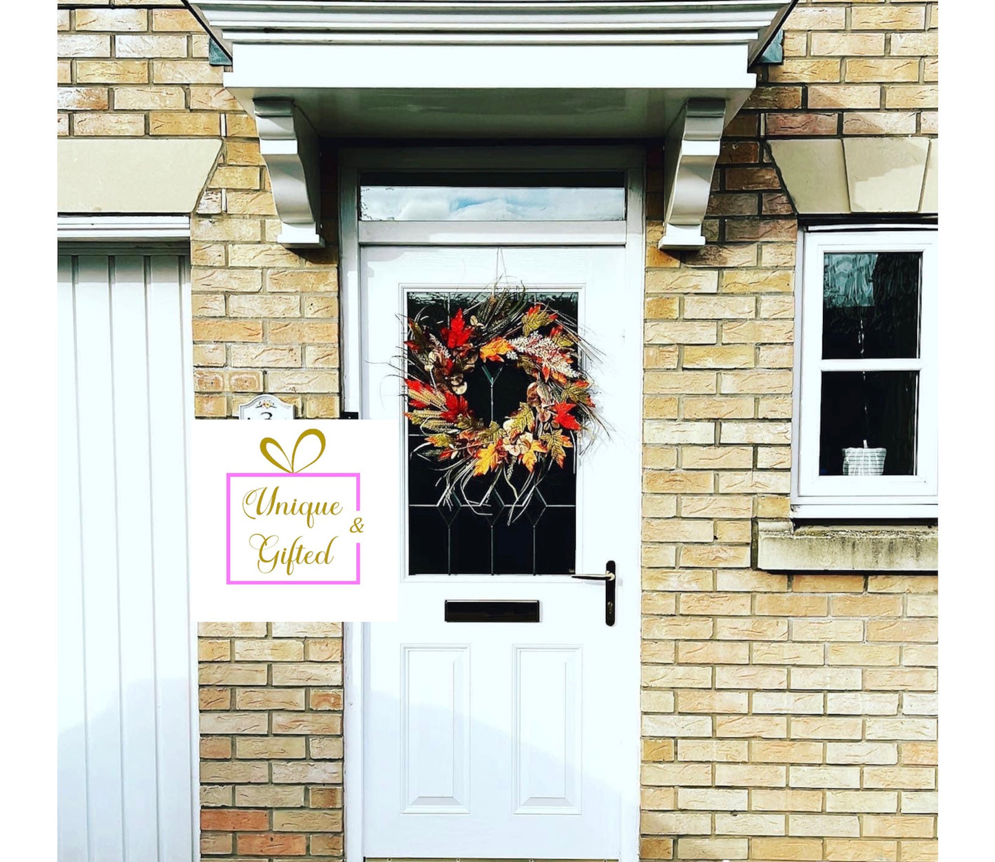 Autumn Large Handmade Door Wreath
