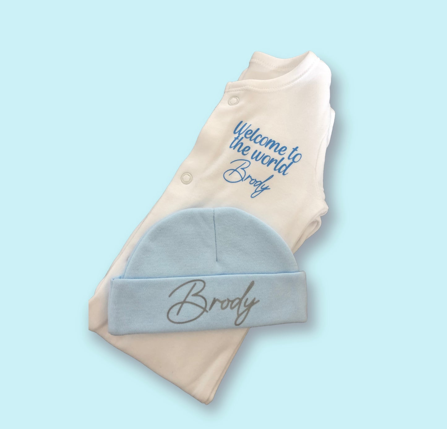 Baby Boy Welcome To The World Arrival Two Piece Clothing Set