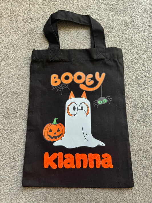 “Booey” Mini cotton halloween bag / Trick n treat bag