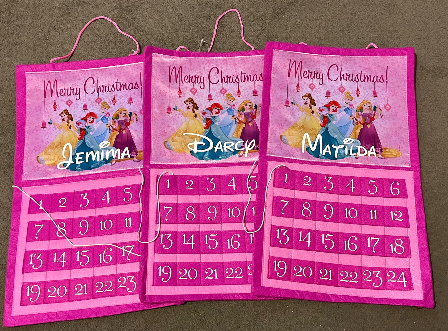 Princess Hanging Christmas Calendar