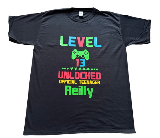 Birthday Teenage Gaming T-Shirt