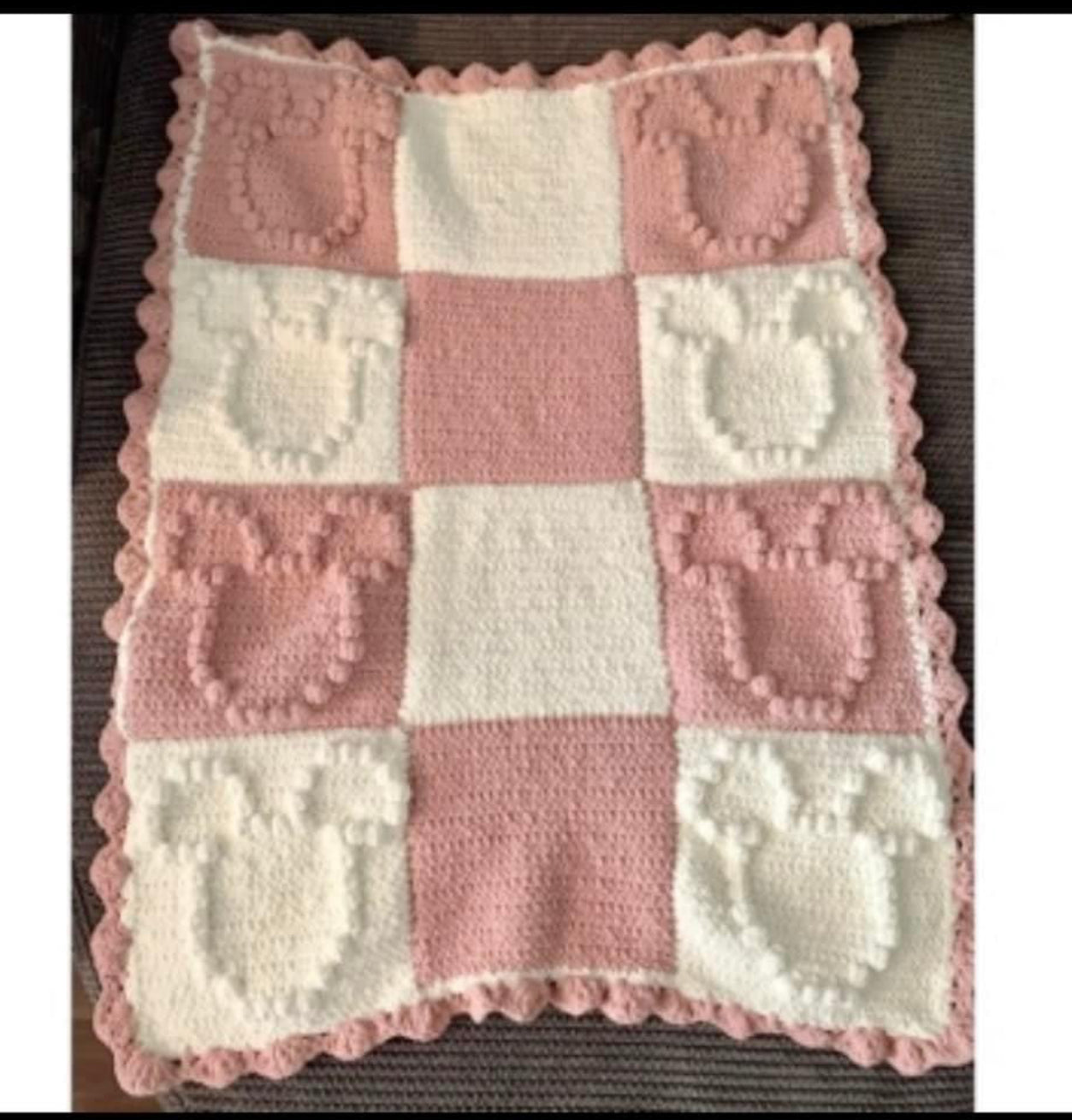 Super soft baby bobble blankets.