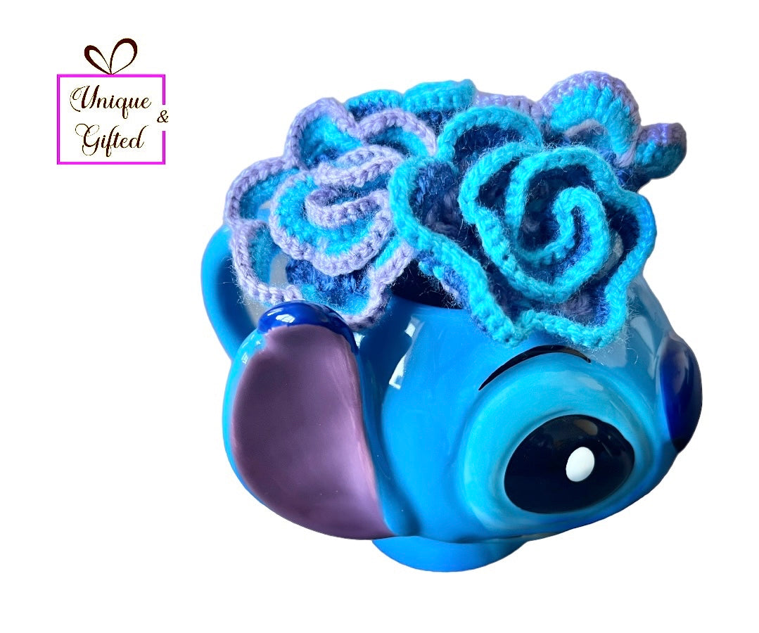 Stitch cup and coaster set