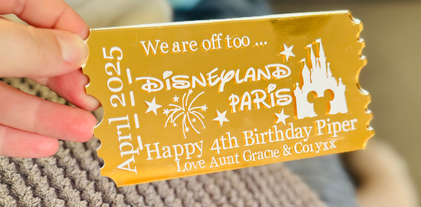 Acrylic Tickets