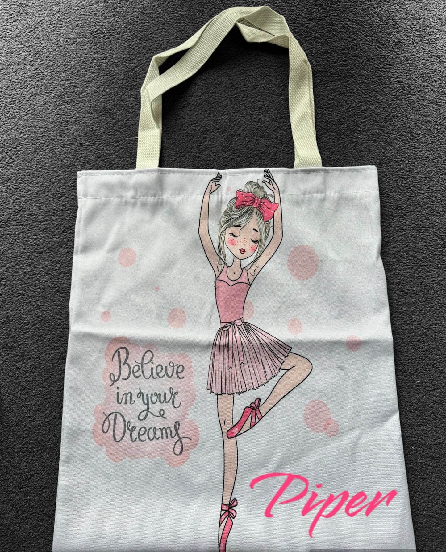 Dancing/ Ballerina Personalised Tote Bag