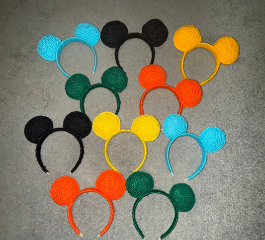 Hand Crocheted Mickey/Minnie ears