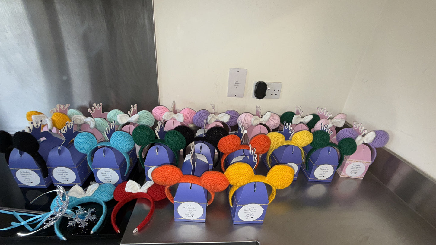 Hand Crocheted Mickey/Minnie ears