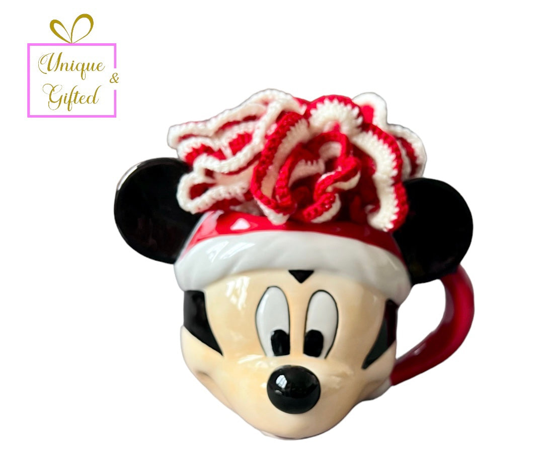 Mickey Mouse crocheted Cup and coaster set