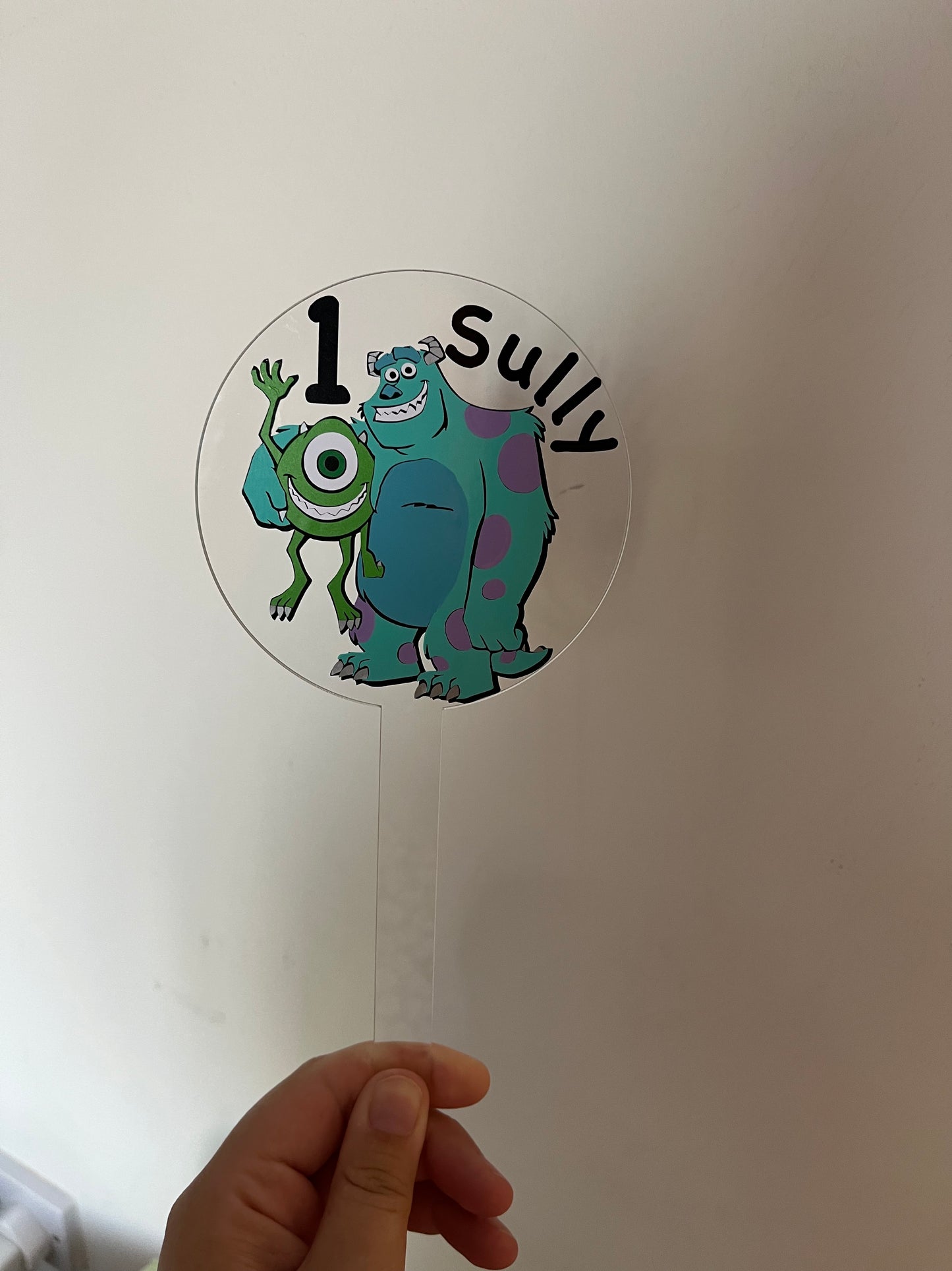Monster Inc Themed Cake Topper