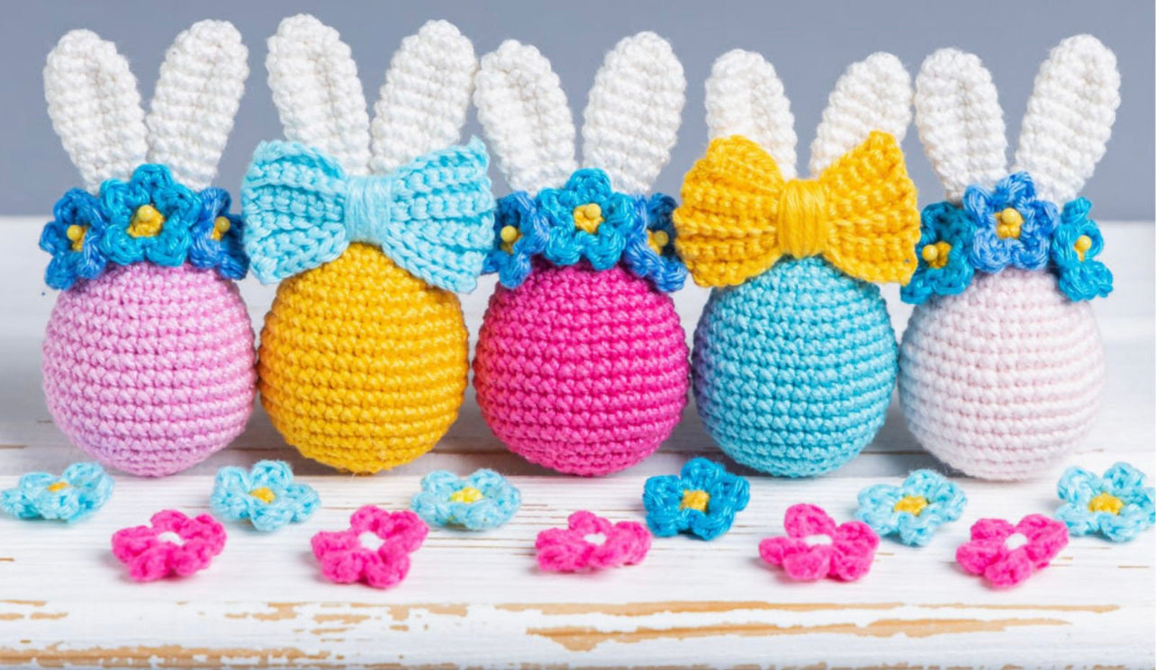 Decorative Crochet Bunny eggs
