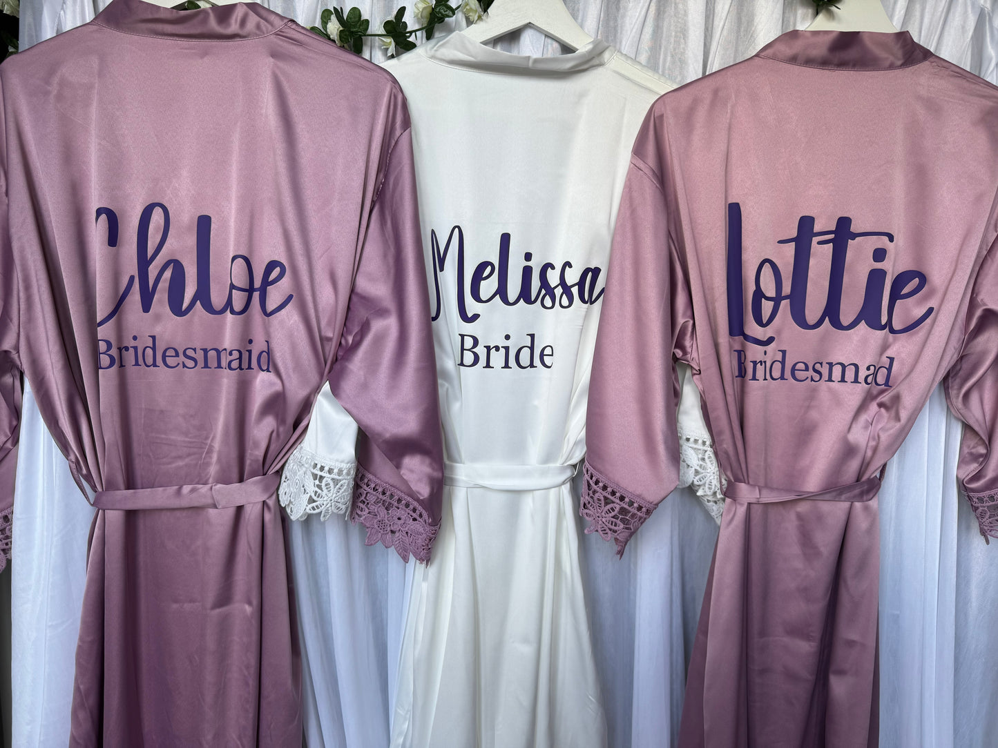 Bride & Bridesmaid Satin Silky Robes
