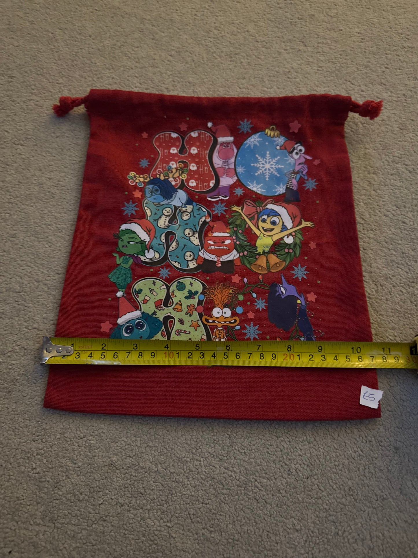 All the feels xmas draw string bag / christmas gift bag