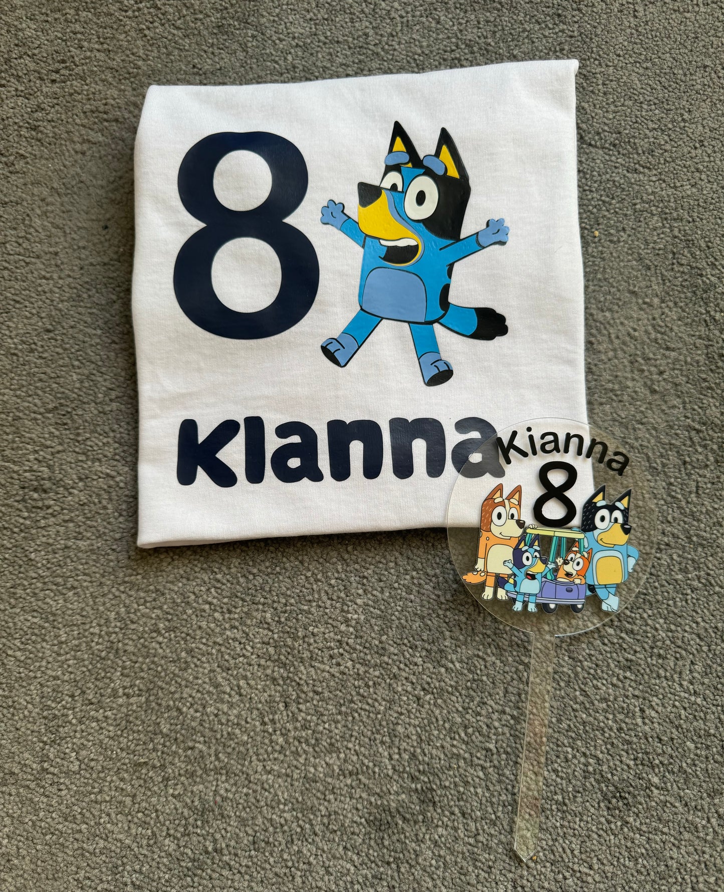 Bluey Themed Cake Topper