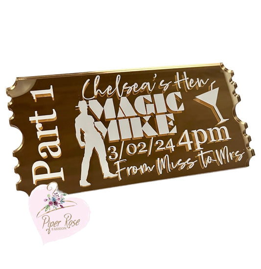 Acrylic Tickets