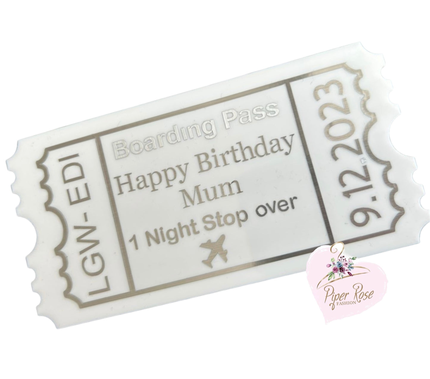 Acrylic Tickets