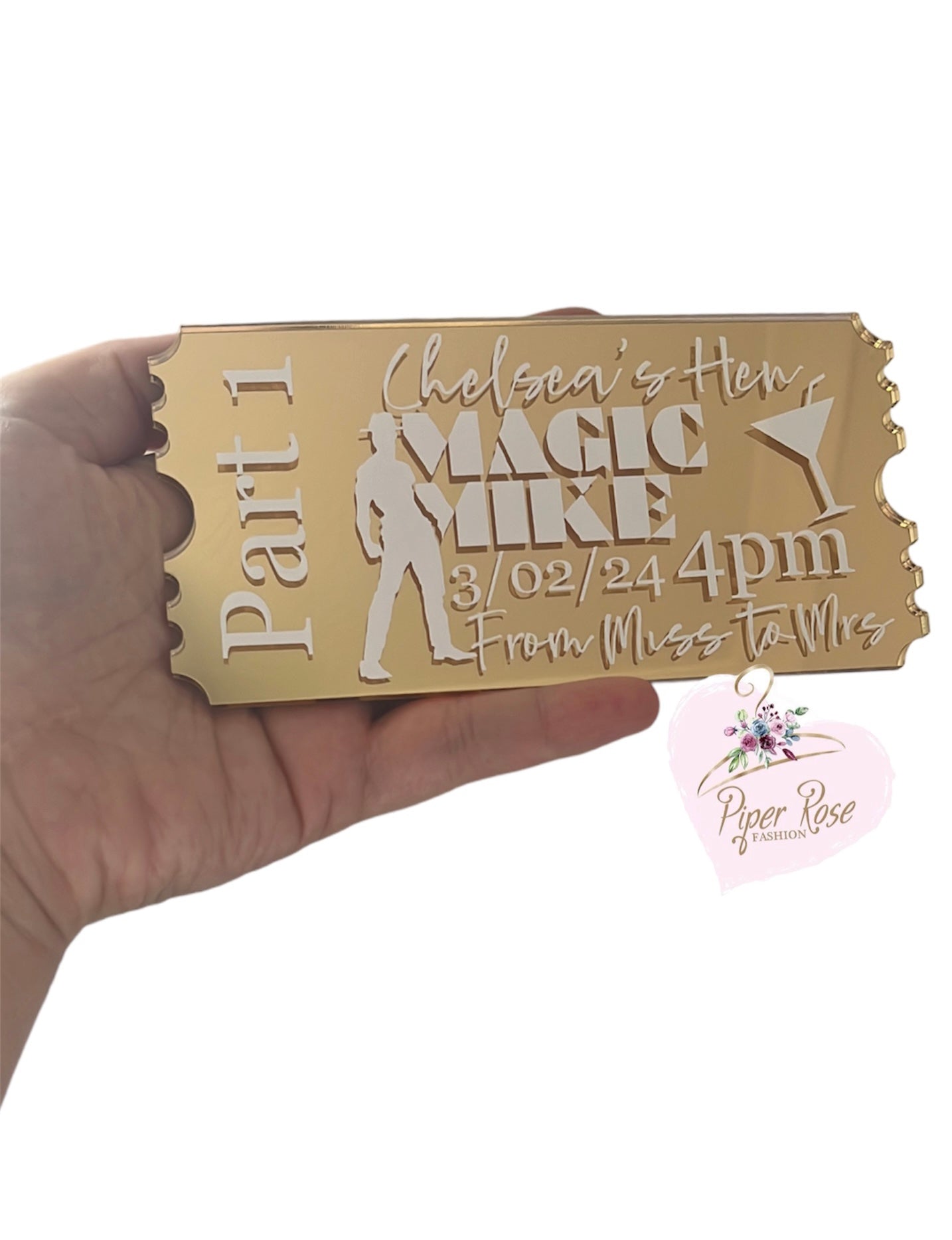 Acrylic Tickets