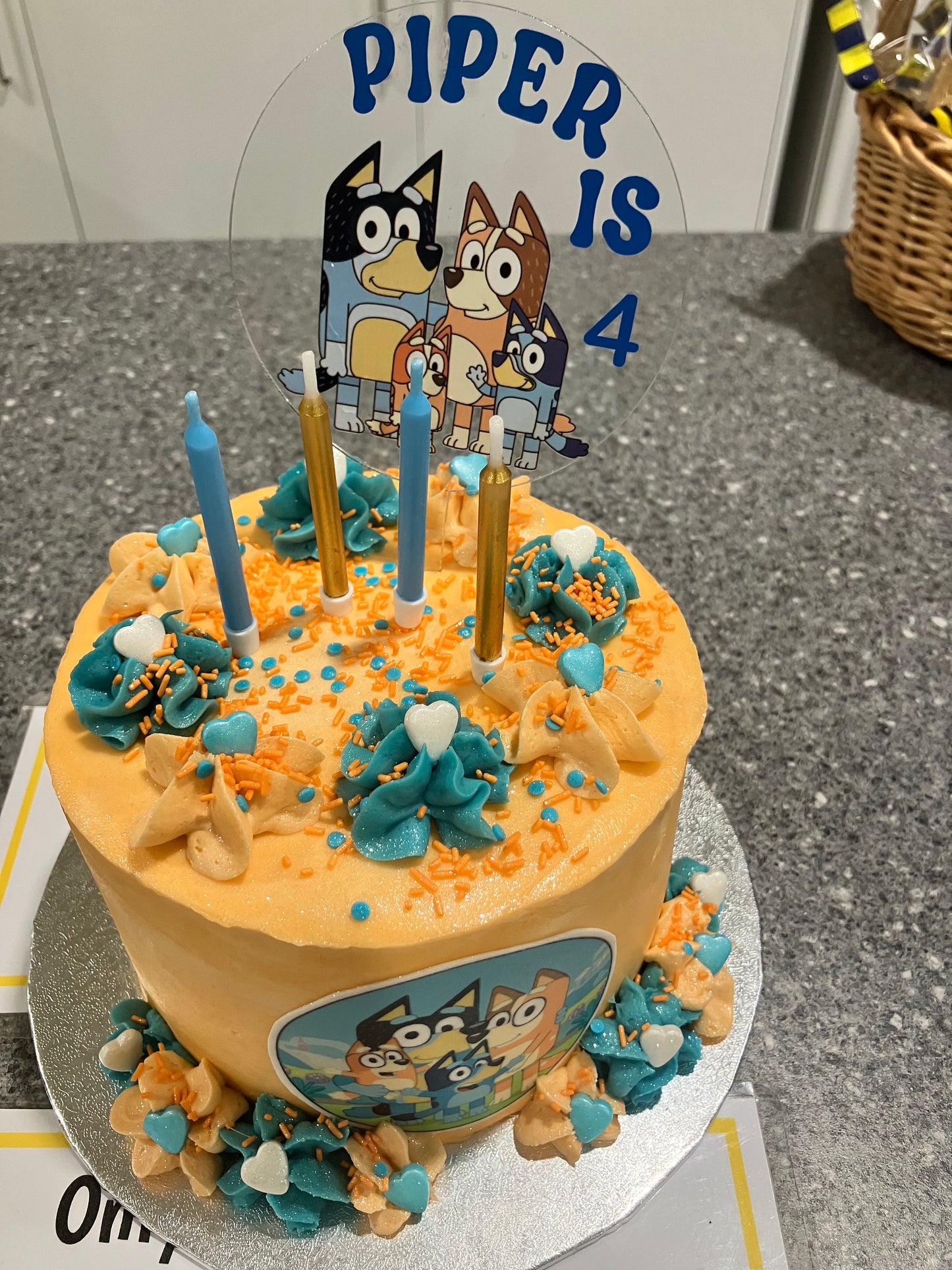 Bluey Themed Cake Topper