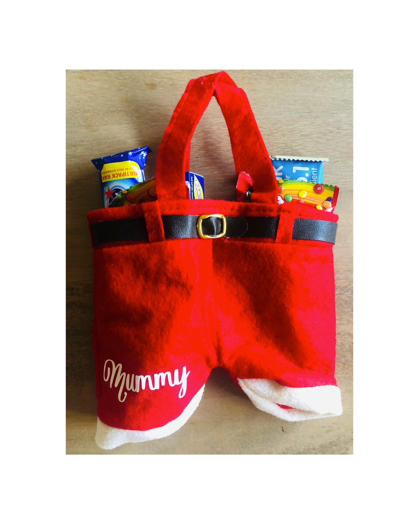 Small Santa Trouser Bags / Secret Santa Gifts