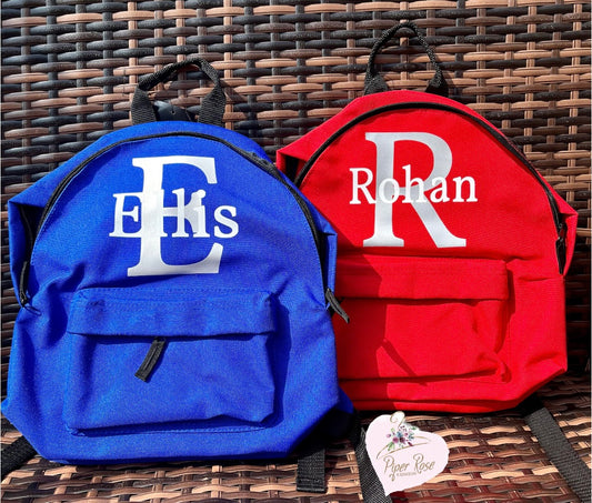 Personalised Medium Sized Children’s Backpacks/ School Bags