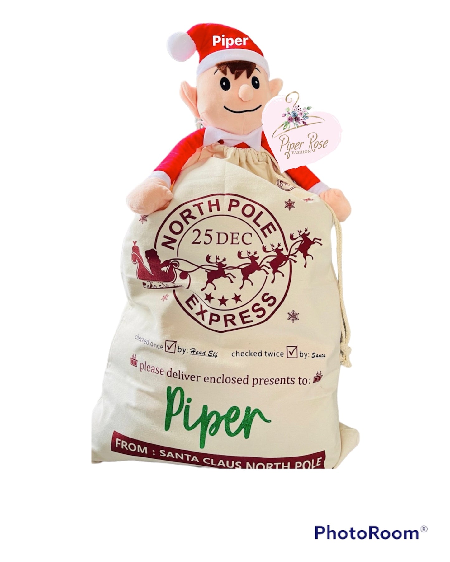 Large Personalised Christmas Sack