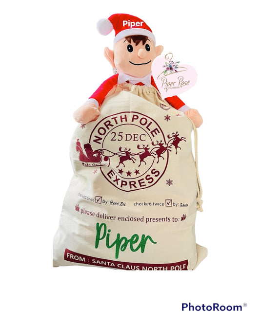 Large Personalised Christmas Sack