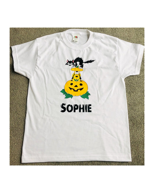 Personalised Halloween Pumpkin T-Shirt