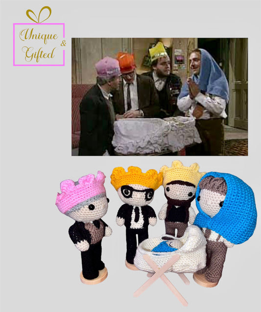Bottom Nativity scene Crochet Characters