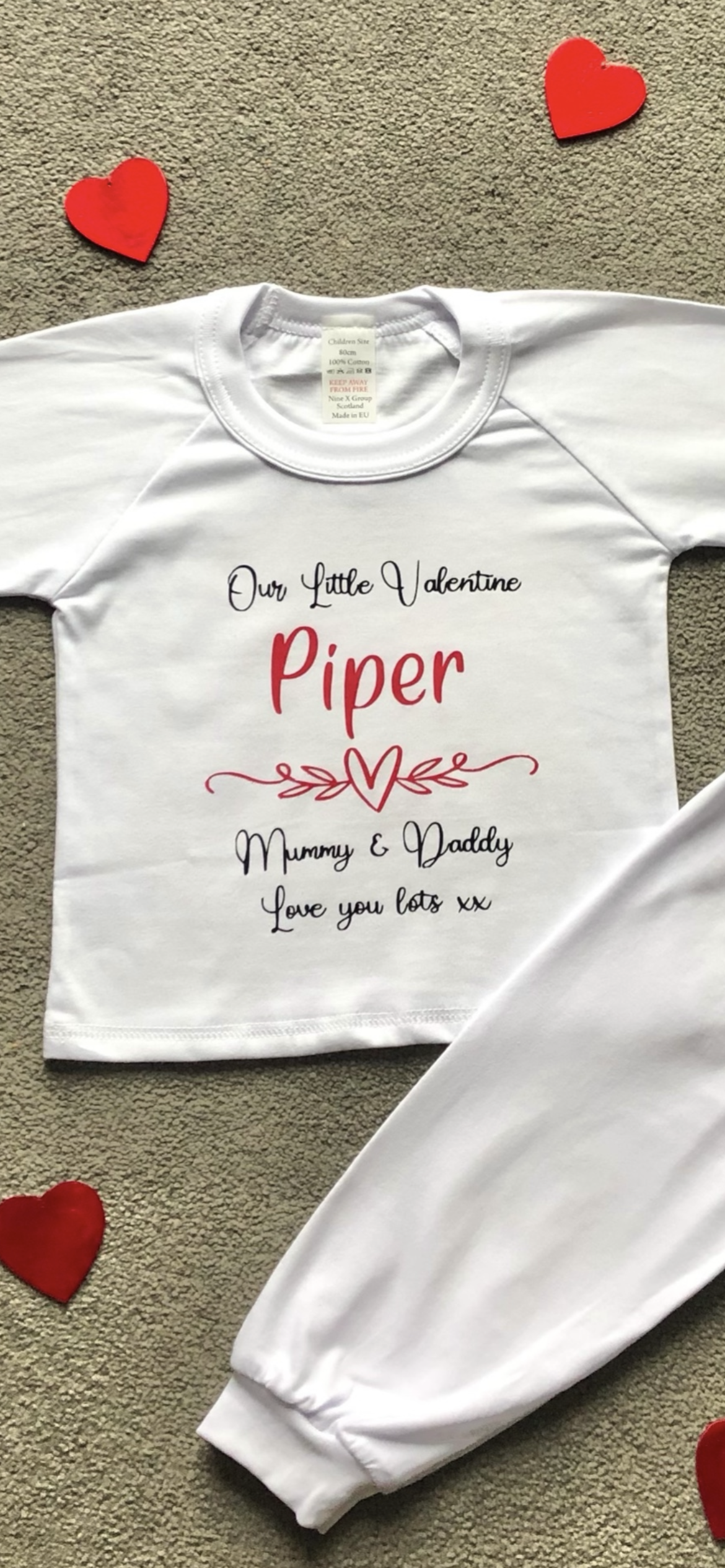 Valentines Children’s Pj’s