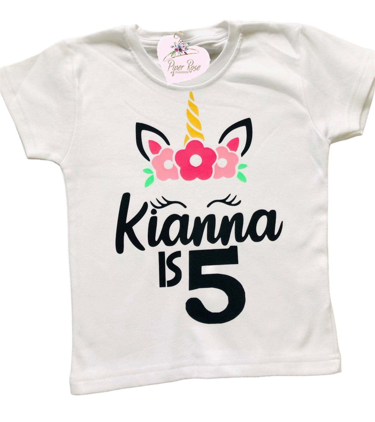 Unicorn Birthday Top