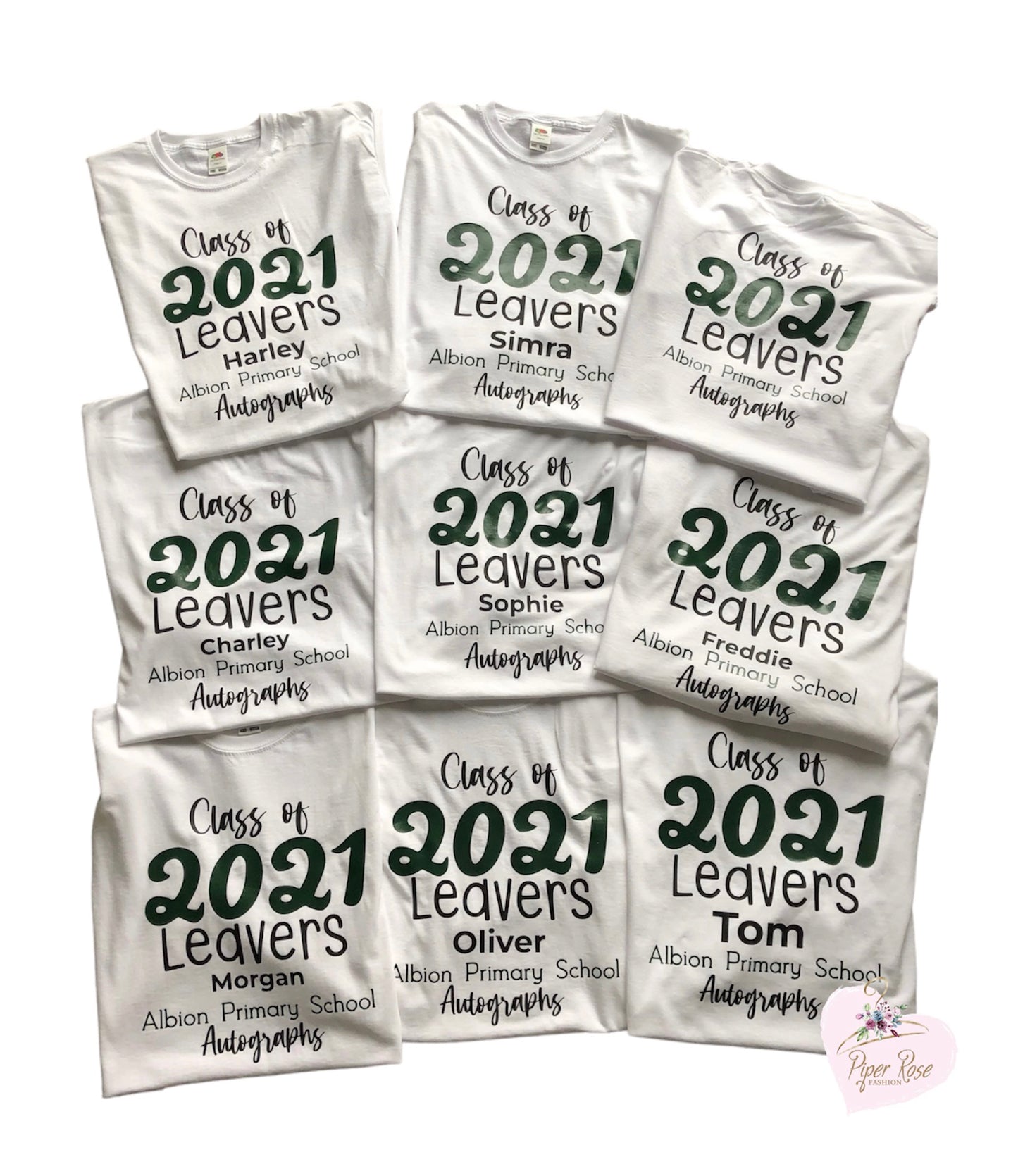 School Leaver Autograph Tops