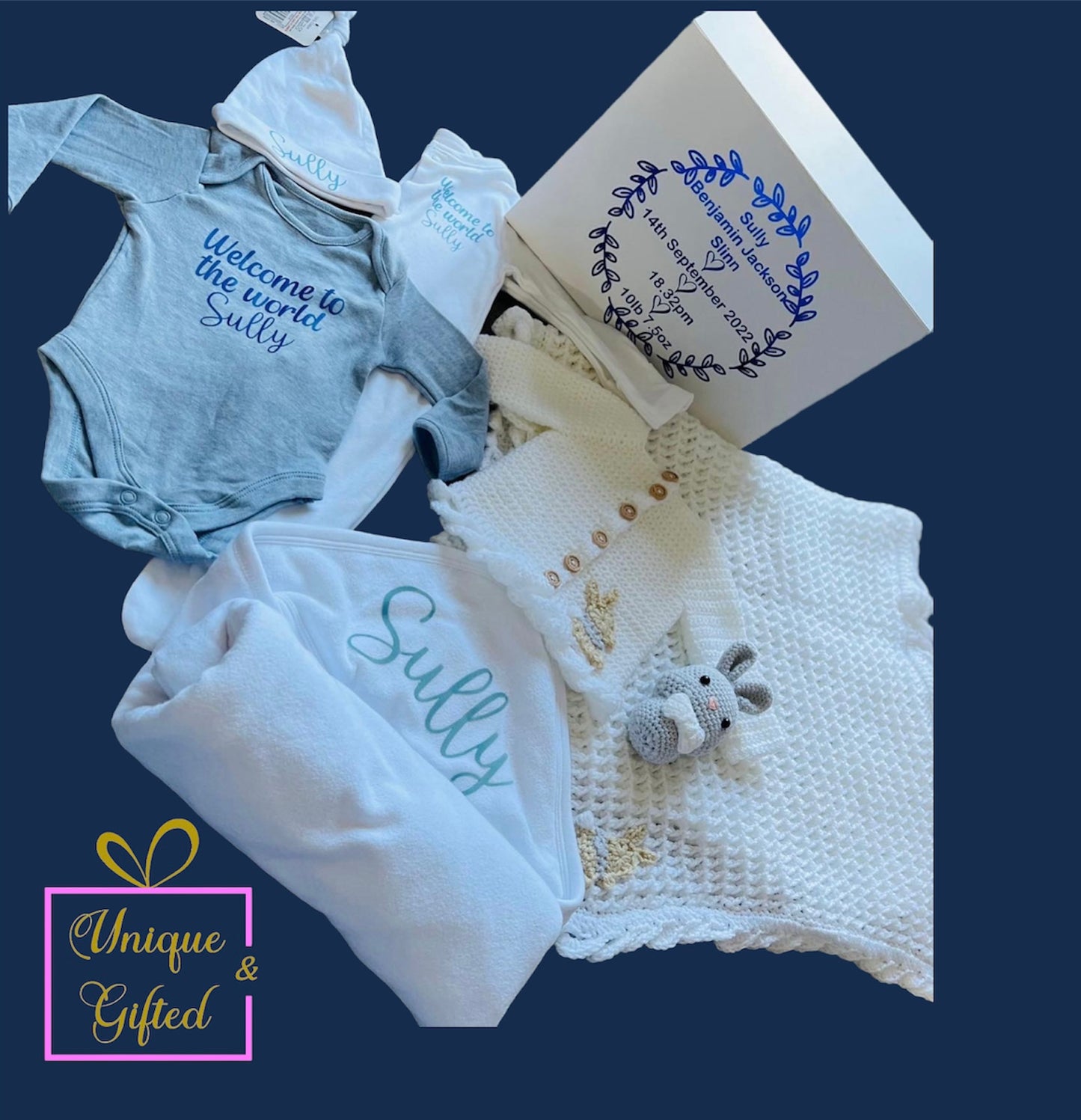 Beautifully Hand Crocheted Baby Cardigan