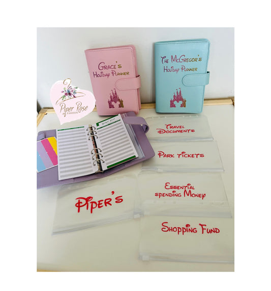 Personalised A6 PU Leather Budget Binder