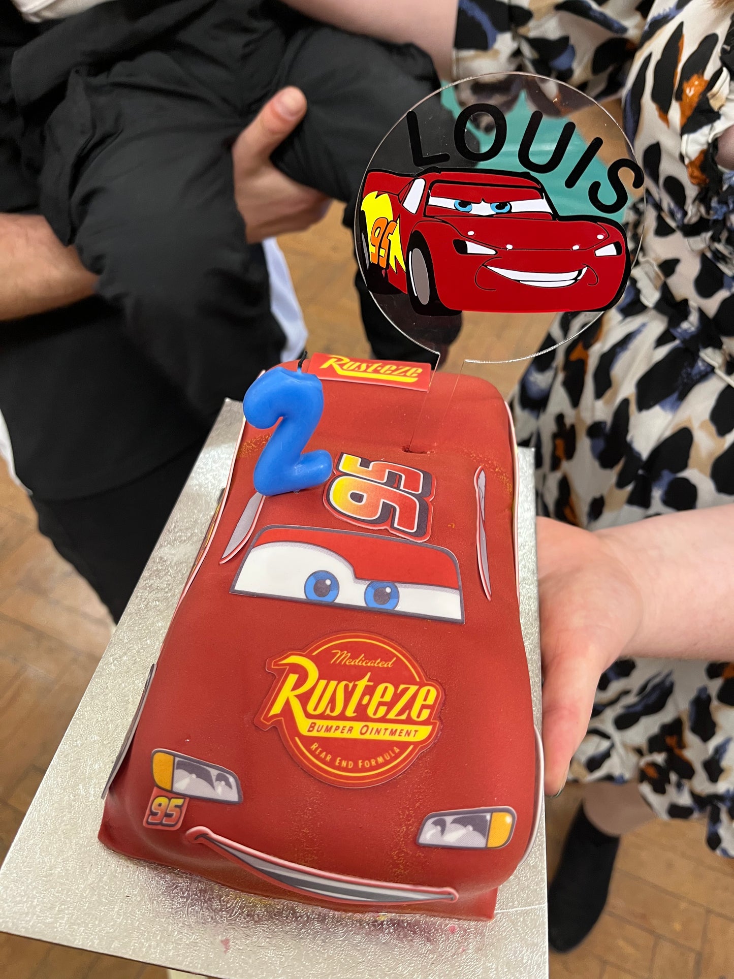 Lightning McQueen Acrylic Cake Topper