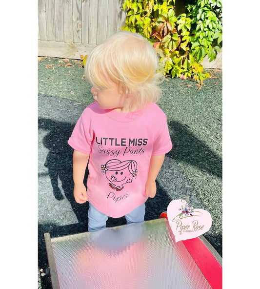 Little Miss Sassy Pants Girls T-Shirt
