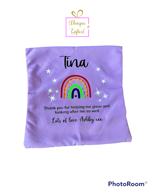 Personalised Cushion Cover Thank You Gift