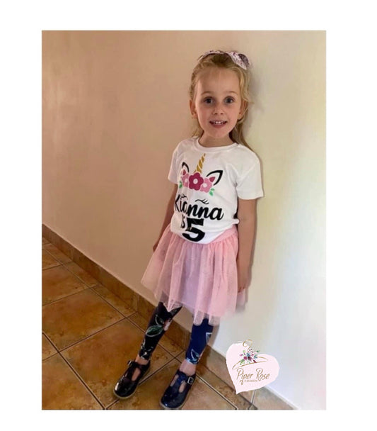 Unicorn Birthday Top