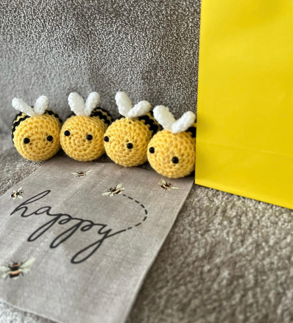 Hand Crocheted Mini Bee