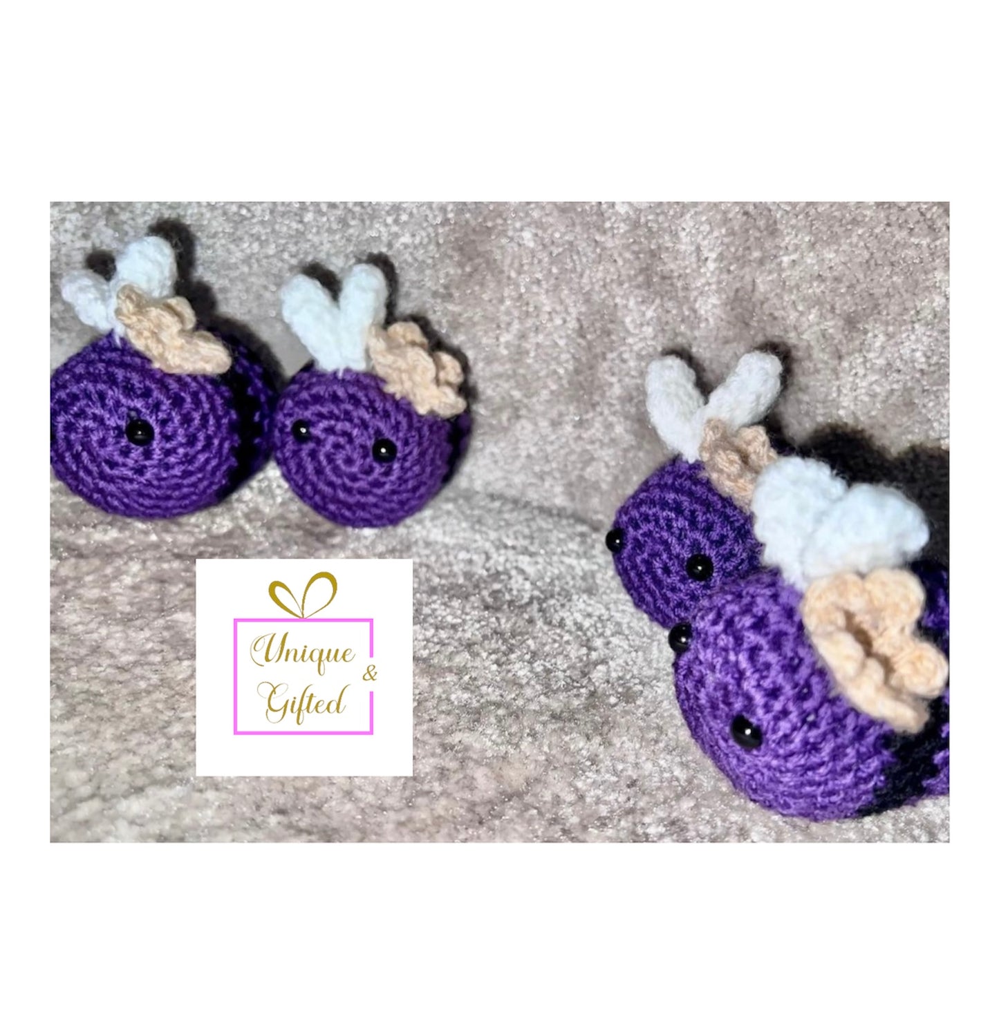 Hand Crocheted Mini Bee