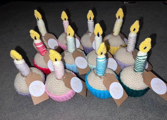 Hand Crocheted Cupcakes For Party favours